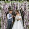 Wisteria Artificial Flowers Garland, 7.2Ft/Piece Wisteria Hanging Flowers Garland for Wedding Arch Decoration Outdoor Ceremony Home Backdrop Garden